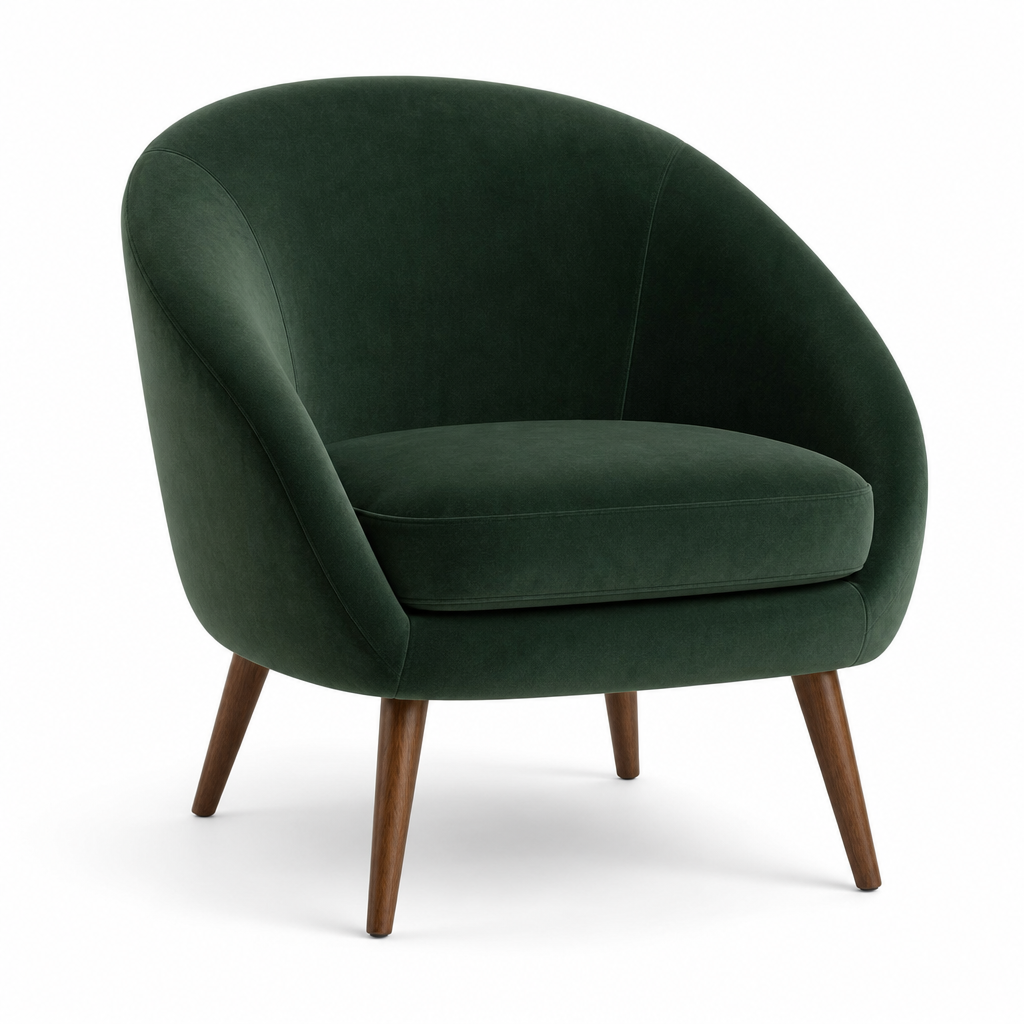 Fauteuil Milo – velvet groen