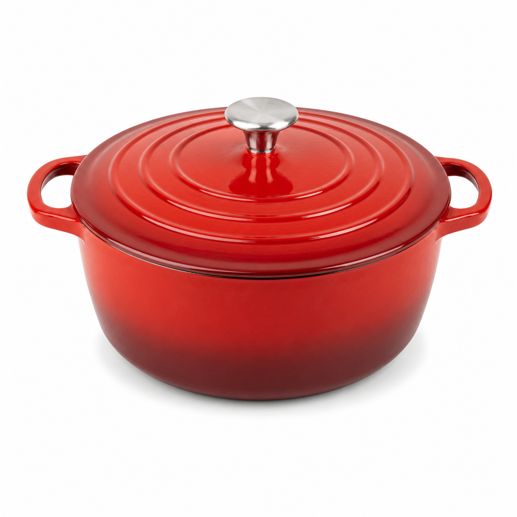 Gietijzeren Braadpan Ø 28 cm Geëmailleerd