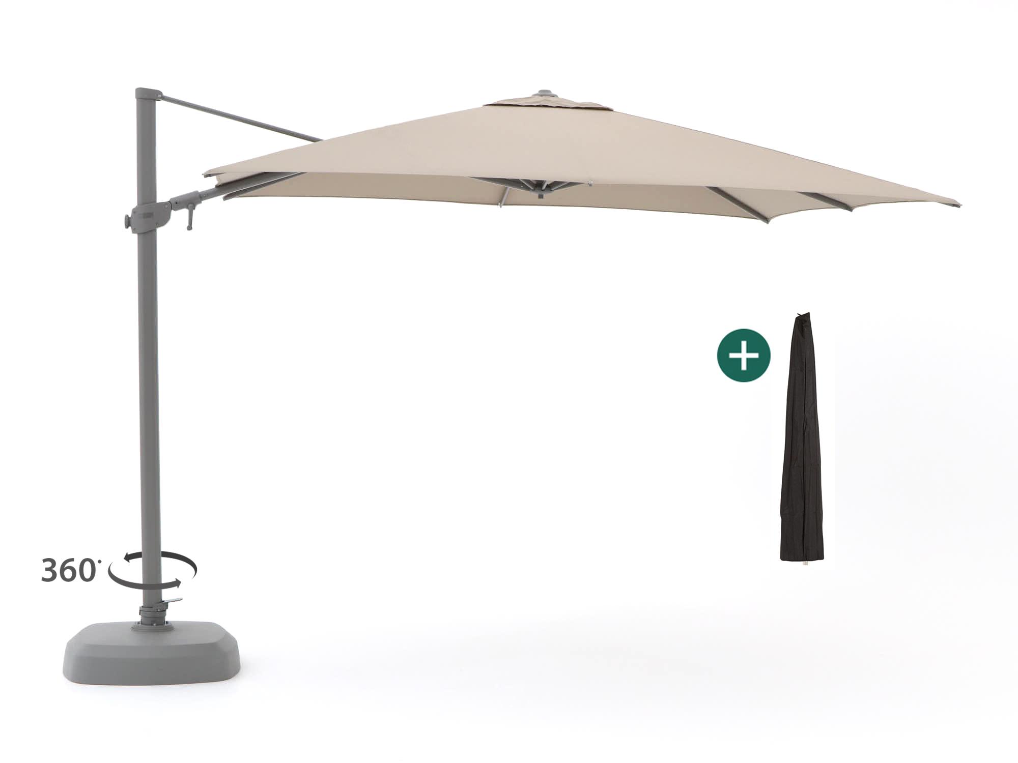 Shadowline Austin zweefparasol 300x300cm